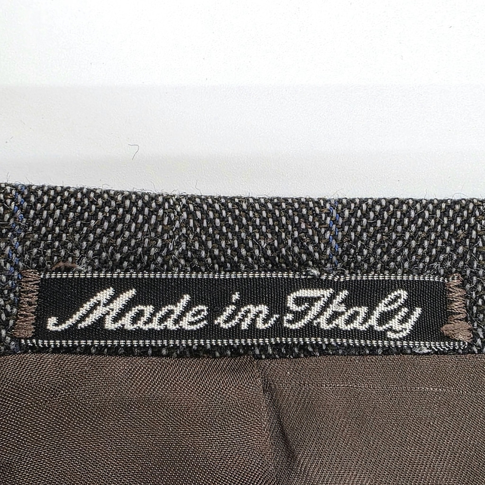 Montebello Italian Wool Blazer Men 42R Gray Blue Pinstripe Quite Luxury - Picture 5 of 16